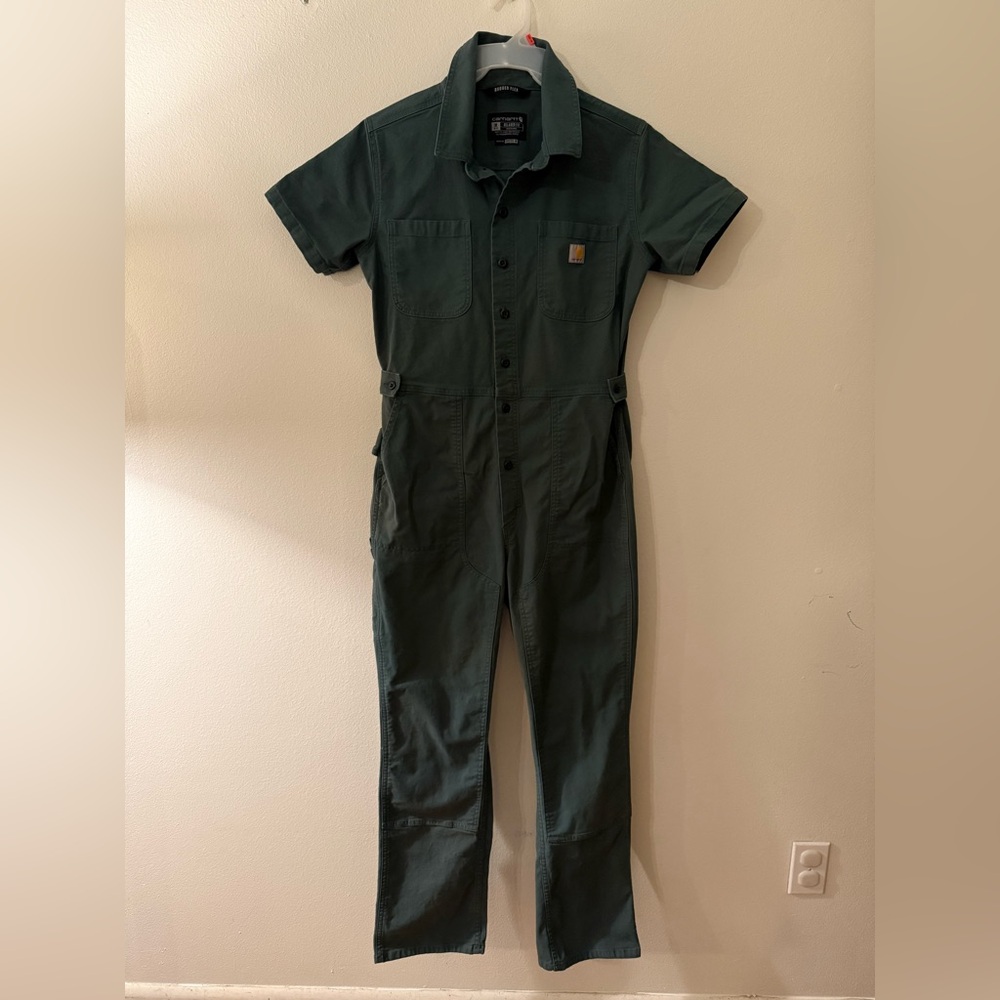 Women’s Carhartt Green Relaxed-Fit Work Coveralls